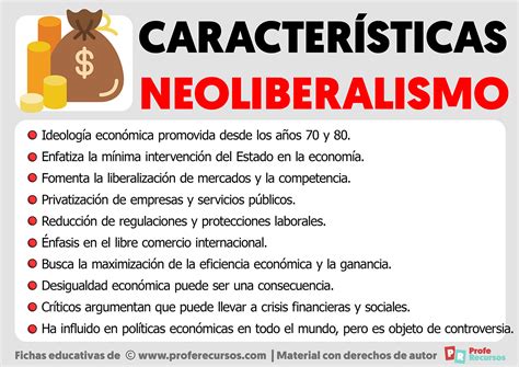 Caracter Sticas Del Neoliberalismo