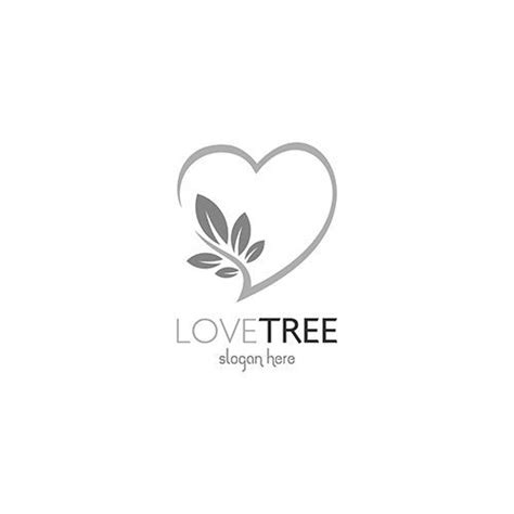 Pine Tree Heart Logo LogoDix