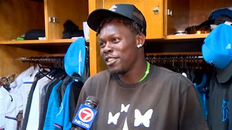 Miami Marlins Player Jazz Chisholm Jr Works On Music When Hes Off The