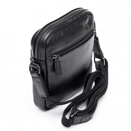 Sacoche Homme En Cuir Katana Noir Planetebag