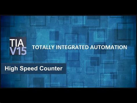 Siemens S Hsc High Speed Counter Encoder Configuration Tia