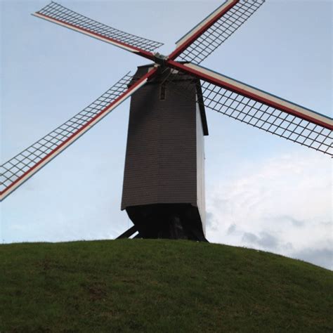 Windmill In Bruge Belgium Windmill Belgium Utility Pole