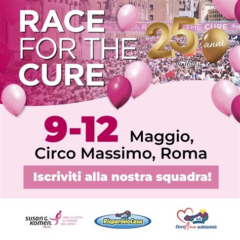 Risparmio Casa Al Fianco Di Komen Italia Per La Race For The Cure