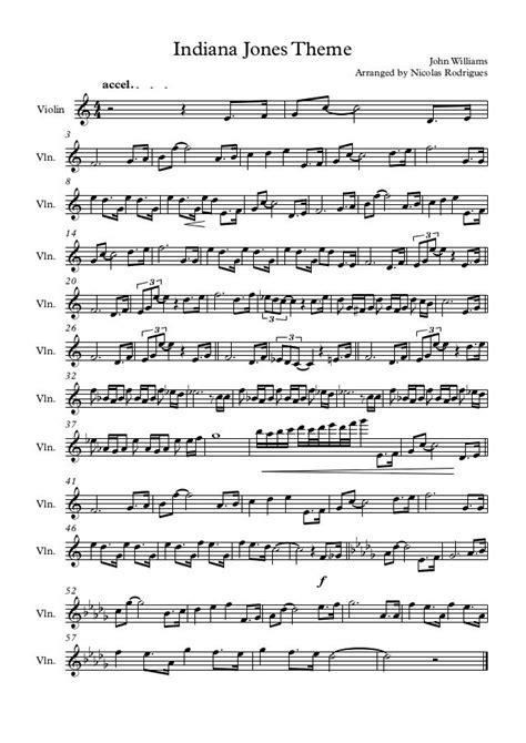 Indiana Jones Theme Trumpet Sheet Music