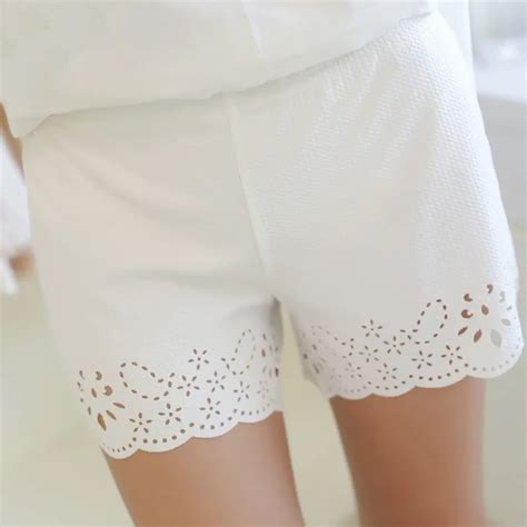 Windreama New Fashion Casual Shorts Hollow Out Sexy Women Summer Short Feminino Slim Mid Waist