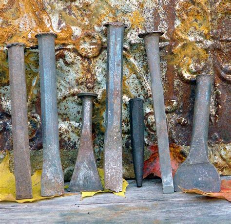 Stone Chisel Set Of Seven Vintage Handtools | Dry stone wall, Stone ...