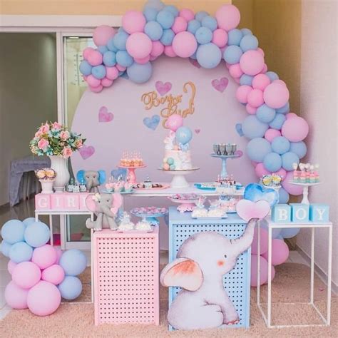 Decoración de revelación de género Ideeën voor babyshowers