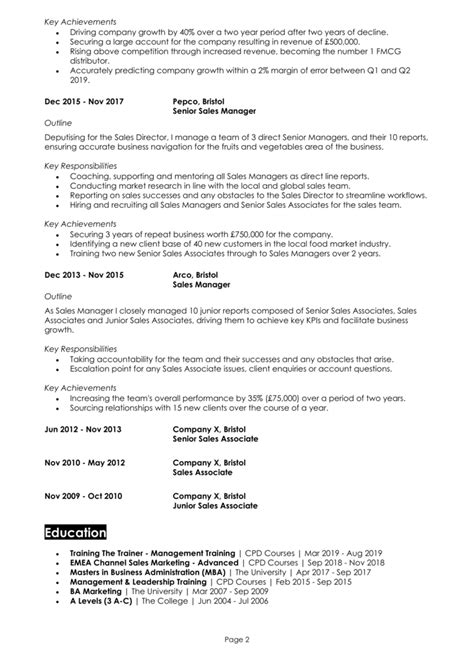 Director CV Example In Depth Guide Land Top Executive Jobs