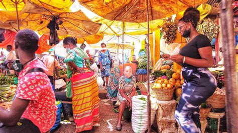 4k Kampala City Nakasero Market Walking Tour African Walk Videos