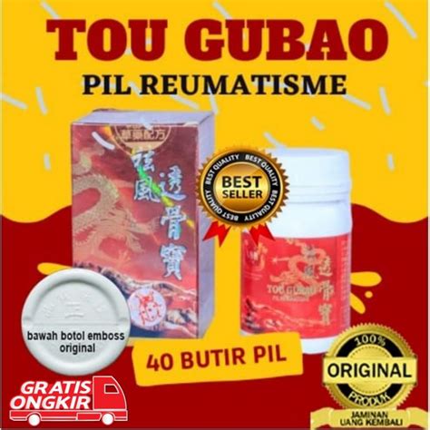 Jual Tou Gubao Original Pil Obat Rematik Asamurat Pegal Linu Nyeri