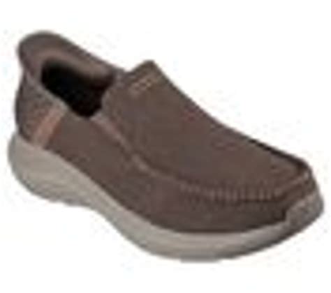 Skechers Mens Slip Ins Parson Dewitt Taupe Slip On Shoes