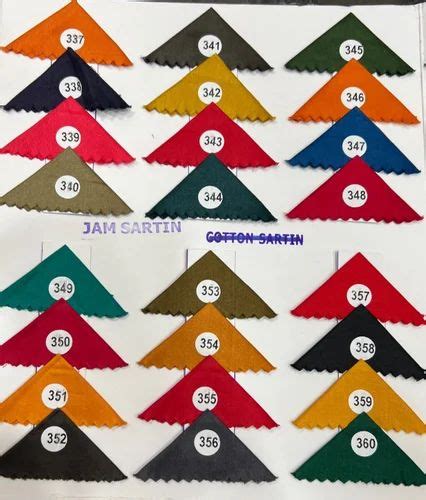 Jam Satin Cotton Fabrics Plain Solids Multicolour At Rs Meter In