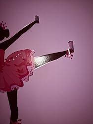 Iwallsticker Inch Creative Dancing Girl Wall Sticker Pink Ballet