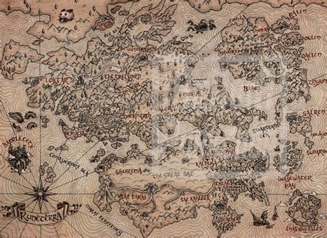 24 X 36 Vintage Lol Runeterra World Map Print - Etsy