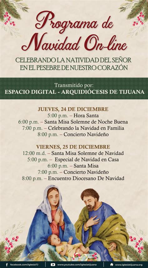 Programación Especial De Navidad 2020 On Line Arquidiócesis De Tijuana