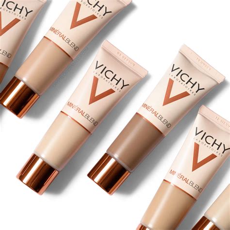 Vichys New Mineralblend Hydrating Foundation Review Swatches Before