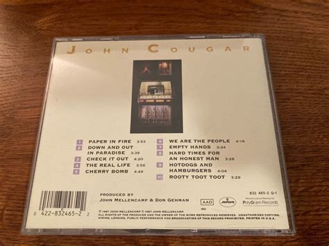 John Cougar Mellencamp The Lonesome Jubilee Mercury Cd 1987 832