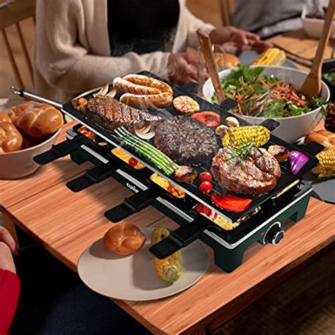 Cusimax Raclette Table Grill 1500w Electric Grill Indoor Grill