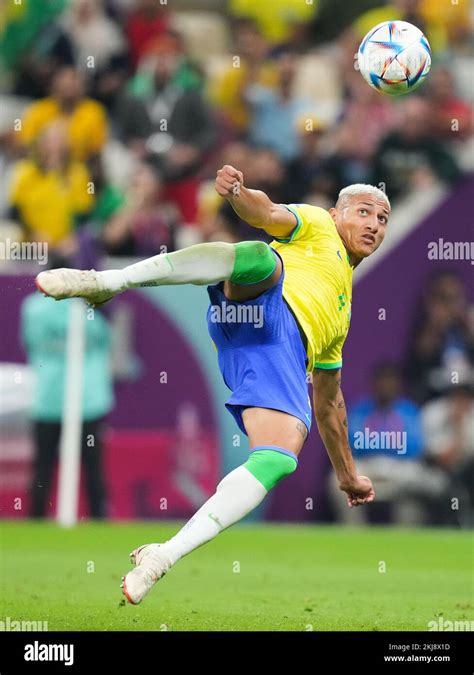 Brazils Richarlison Scores Their Sides Second Goal Of The Game During