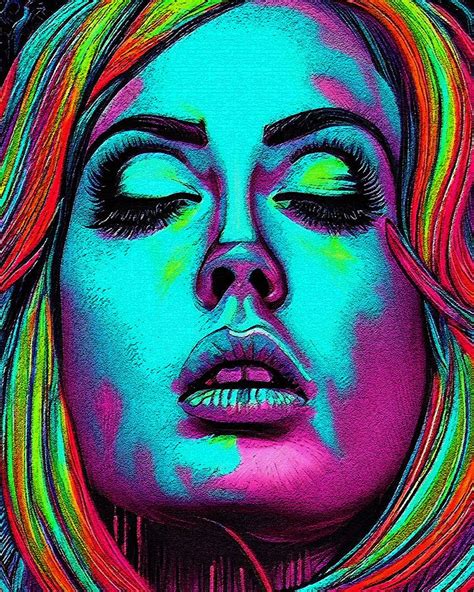 Hypnotic Illustration Of Adele Digital Art by Edgar Dorice - Fine Art ...