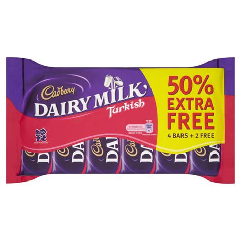 Cadbury Dairy Milk Turkish 233g Multipacks Iceland Foods