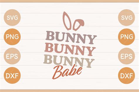Easter Egg Bunny Bunny Babe SVG Graphic By Freewind Studio Creative Fabrica