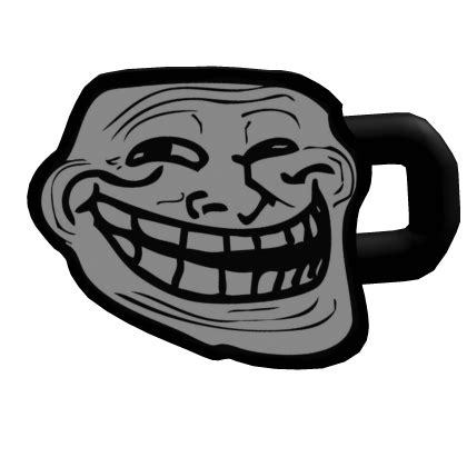 troll face hairclip roblox