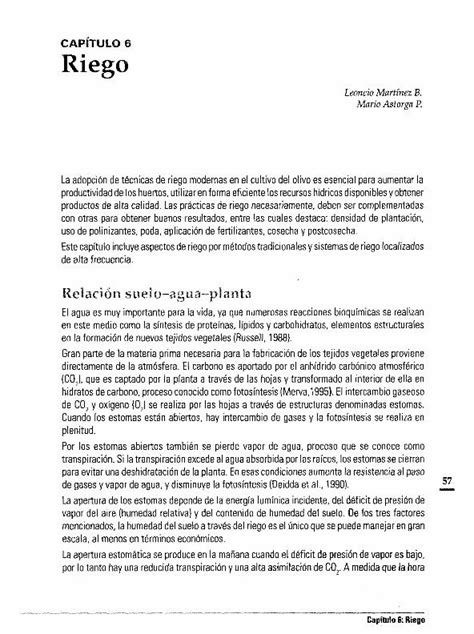 Pdf Californiano Aspersi N Los Sistemas De Riego Gravitaciona