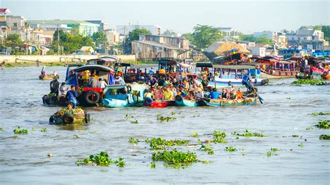 Chợ Nổi Cái Răng Nhộn Nhịp Du Khách Quốc Tế Ngày Cuối Tuần Tổng Liên