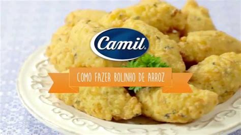 Receita Camil Como Fazer Bolinho De Arroz YouTube