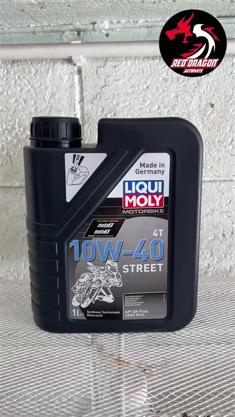 LIQUI MOLY Street 10W40 น้ำมันสังเคราะห์100จากสนามแข่ง #มอไซค์ ...