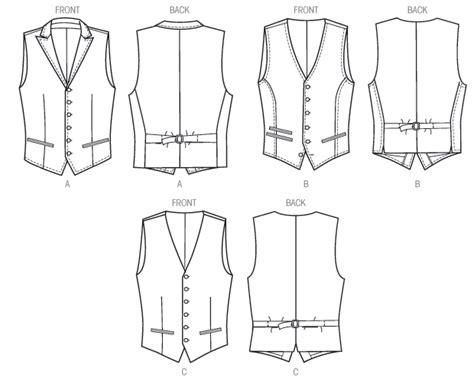 Vogue Patterns 8987 Men S Vest