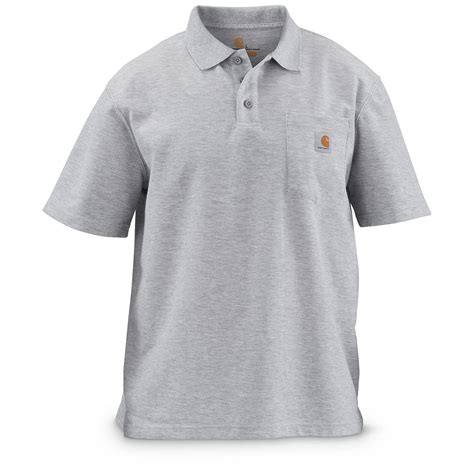 Carhartt Mens Contractors Work Pocket Polo 655000 Shirts At