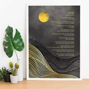 Edge Sylvia Plath Poem Dark Print Wall Art Quote INSTANT DOWNLOAD - Etsy