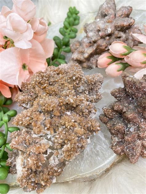 Dogtooth Calcite Crystal Clusters From Mexico Contempo Crystals