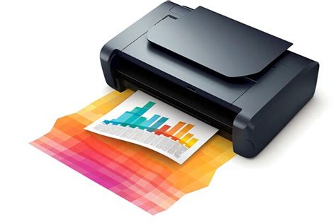 Premium AI Image | a printer with a colorful paper