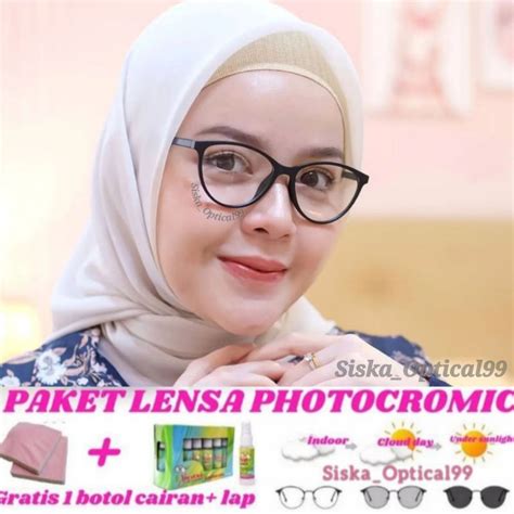 Jual Frame Kacamata Cat Eye Paket Frame Lensa Kacamata Photocromic