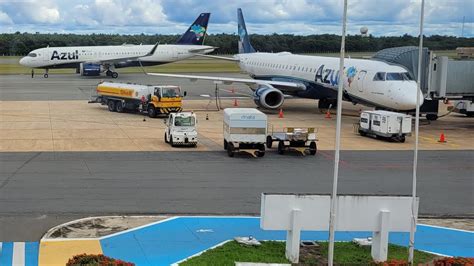 Decolagem do aeroporto de São Luis Maranhão a Belém chuva na pista