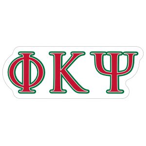 Phi Kappa Psi Letters Sticker