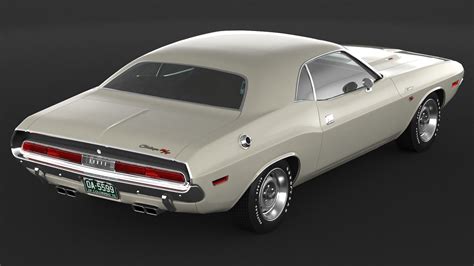 1970 Dodge Challenger RT 3D Model 75 Max Fbx Obj Unknown Free3D