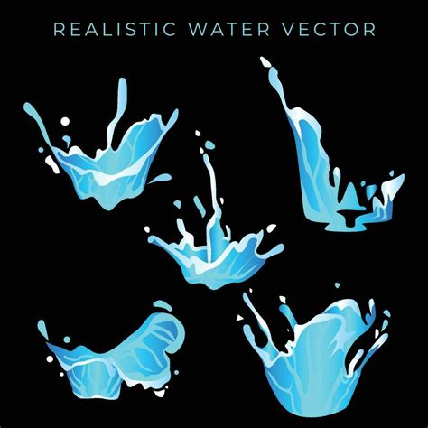 water splash vector realistic style 35265158 Vector Art at Vecteezy