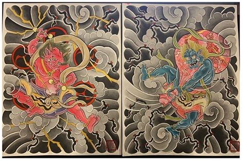 Irezumi Culture Tattoo Na Instagramie Raijin And Fujin Art Design