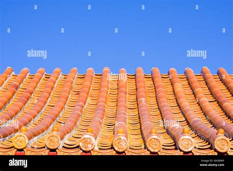 Chinese roof tiles Stock Photo - Alamy