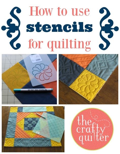 How To Use Stencils For Quilting The Crafty Quilter