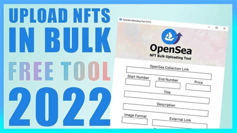 Bulk Upload Nfts To Opensea With Metadata Nfts No Code Youtube