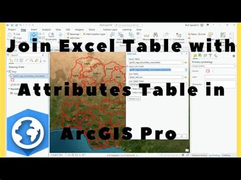 Join Excel Table To Attribute Table In Arcgis Pro Youtube