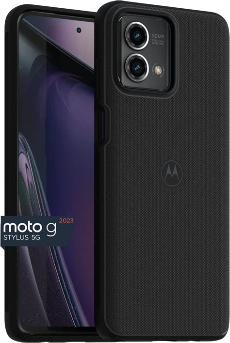 Motorola Moto G Stylus G Textured Protective Case Black