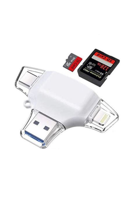 Daytona Hc Lightning Usb Type C Micro To Sd Tf Kart Okuyucu Evirici