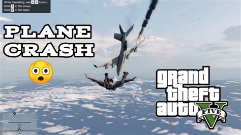 GTA 5 PLANE CRASH MISSION PART 1 YouTube