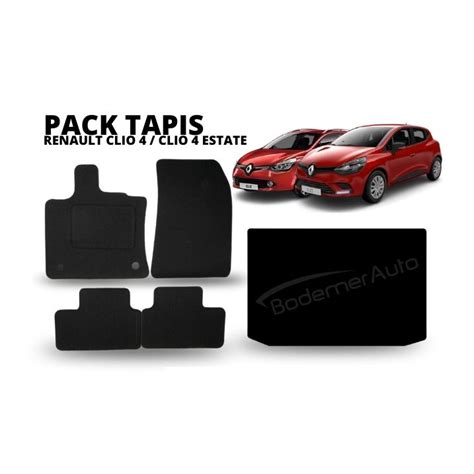 PACK Tapis De Coffre Tapis De Sol RENAULT CLIO 4 ESTATE